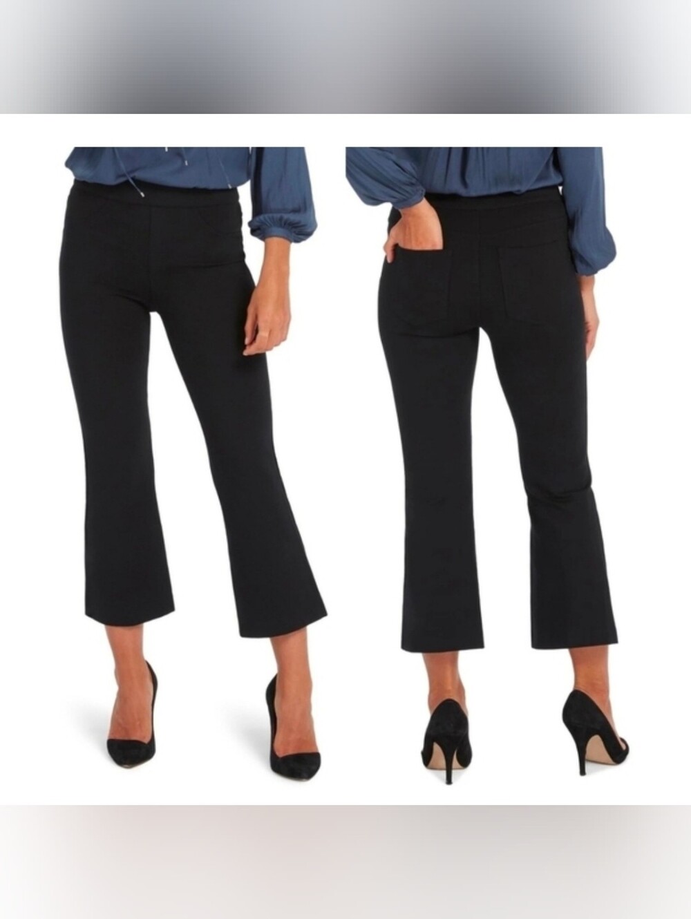 Spanx The Perfect Black Pant Crop Flare Pants